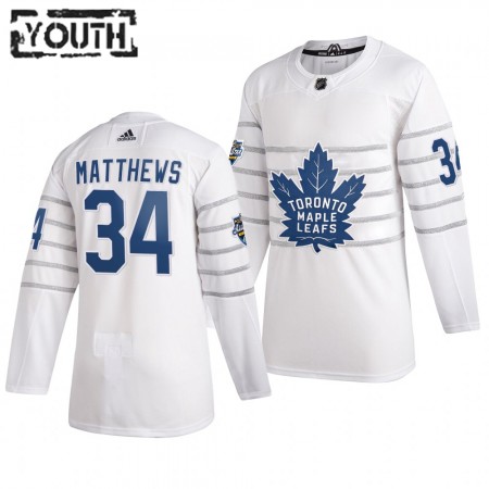 Toronto Maple Leafs Auston Matthews 34 Wit Adidas 2020 NHL All-Star Authentic Shirt - Kinderen